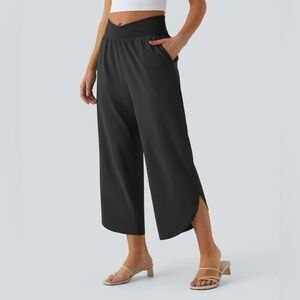Halara Breezeful™ High Waisted Crossover Side Pocket Split Quick Dry Pants